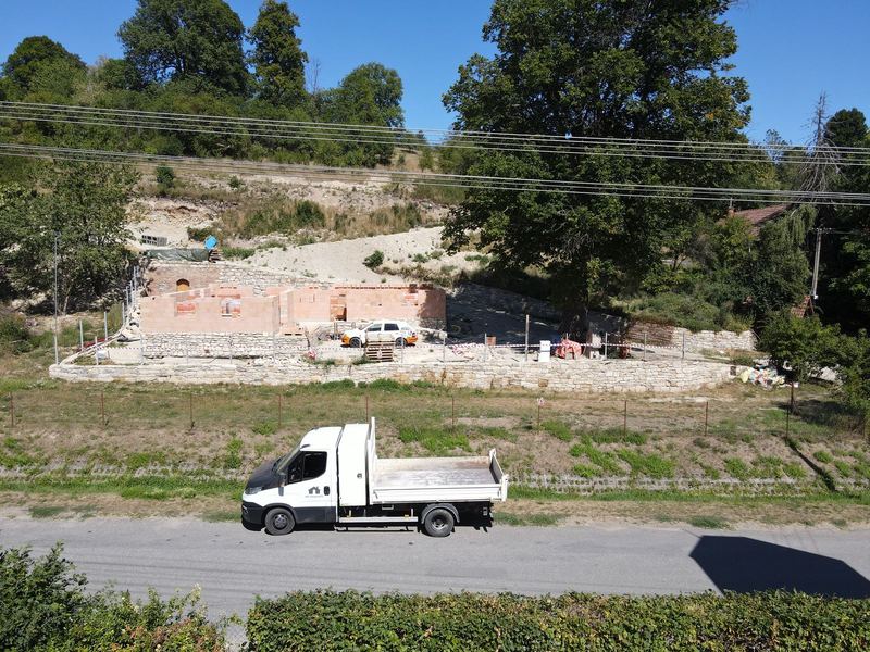 Stavba RD 01 od silnice
